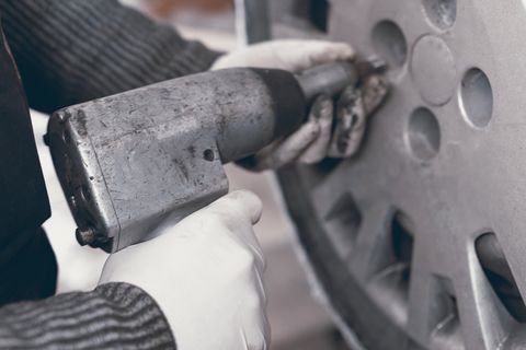Repairing Tire — Brake Repairs in Northampton, MA Repairing Tire — Brake Repairs in Northampton, MA