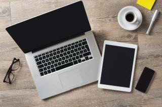 Online advertising for laptops, tablets and mobile phones.
