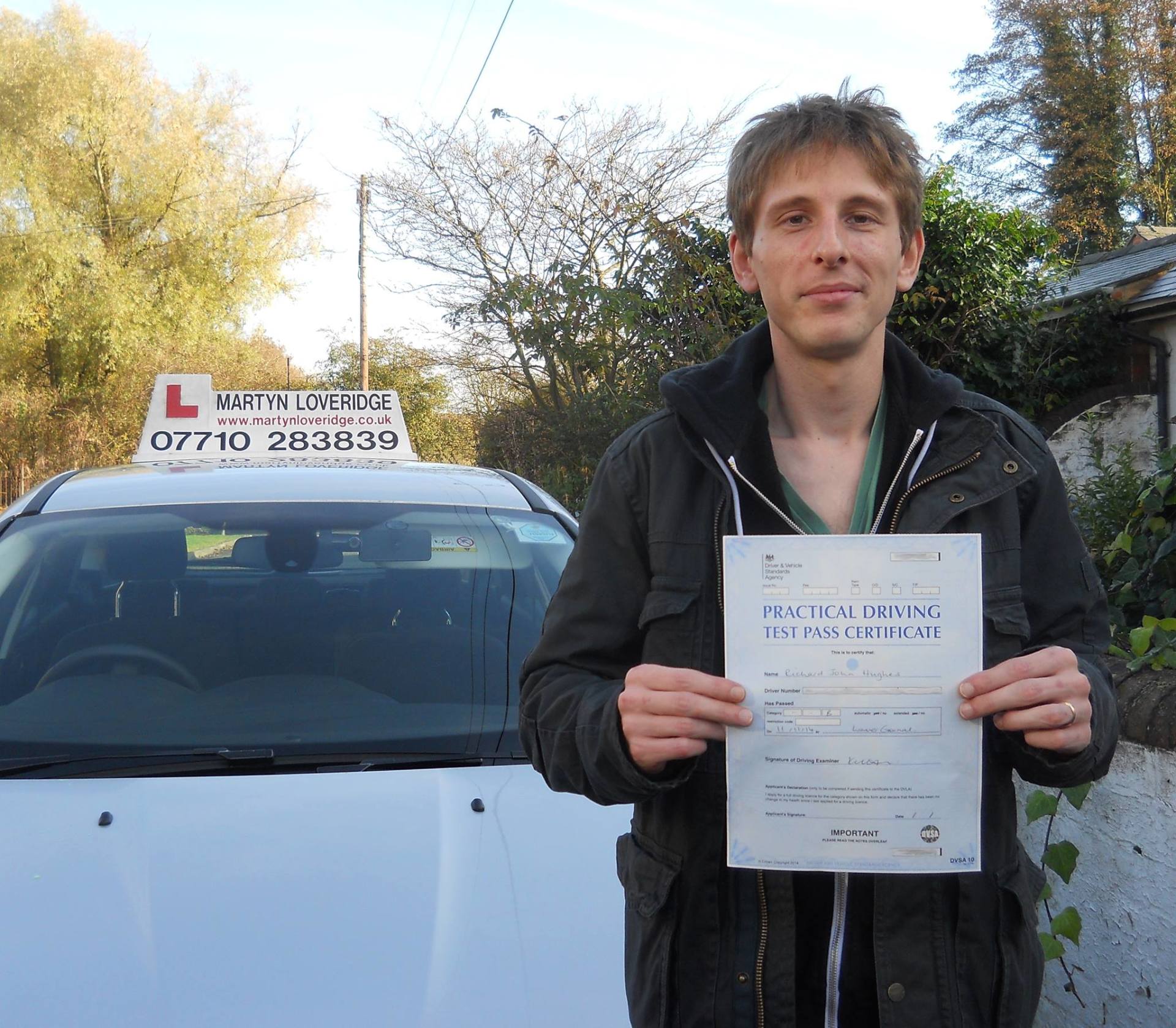 Martyn Loveridge Driver Training's customer 15