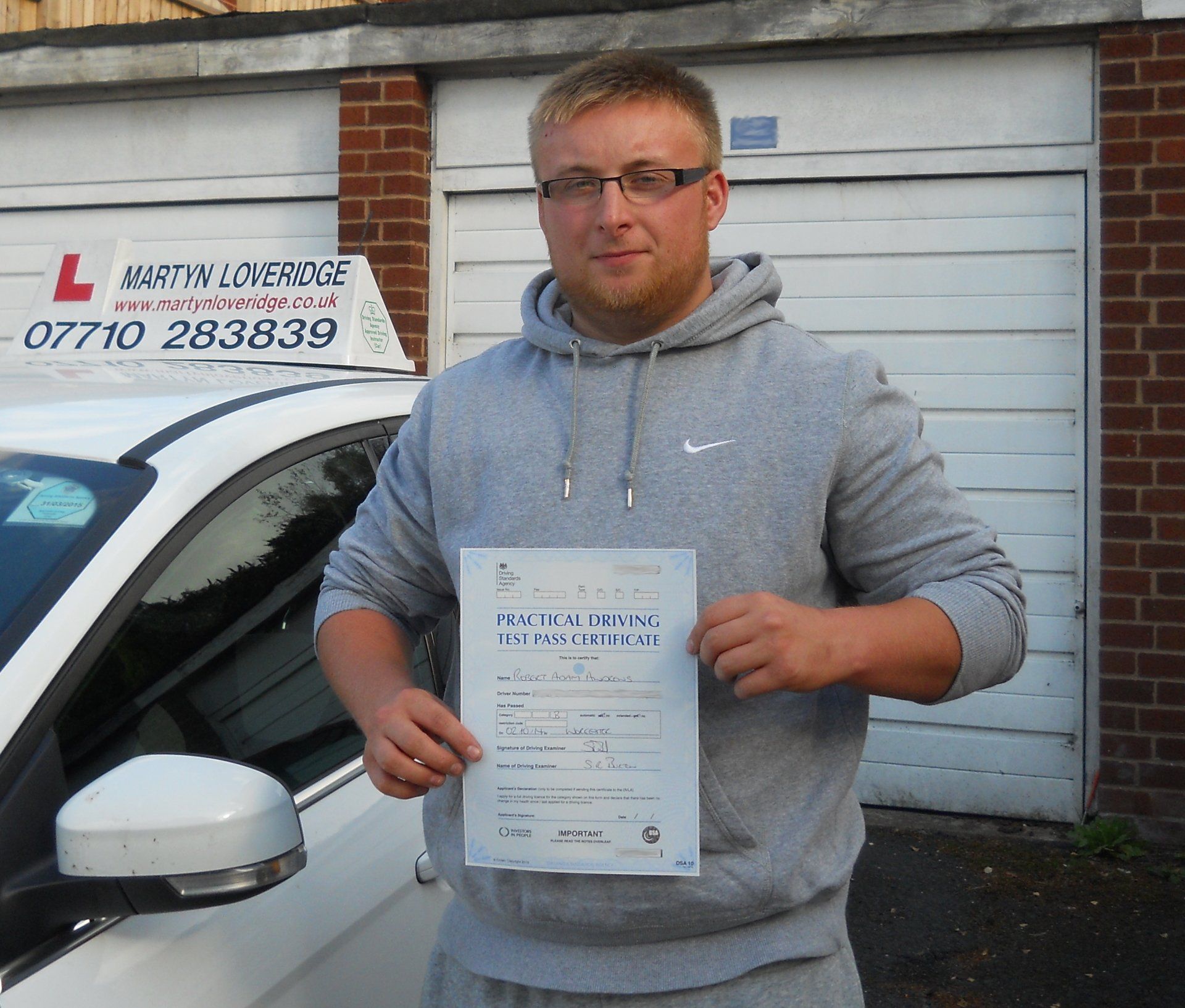Martyn Loveridge Driver Training's customer 43