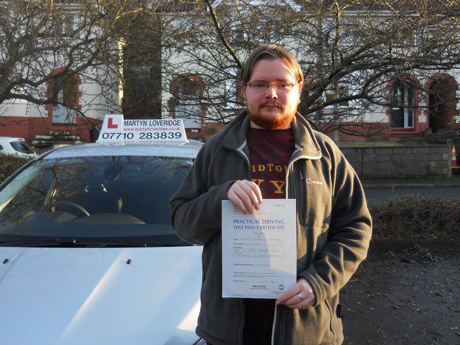 Martyn Loveridge Driver Training's customer 37