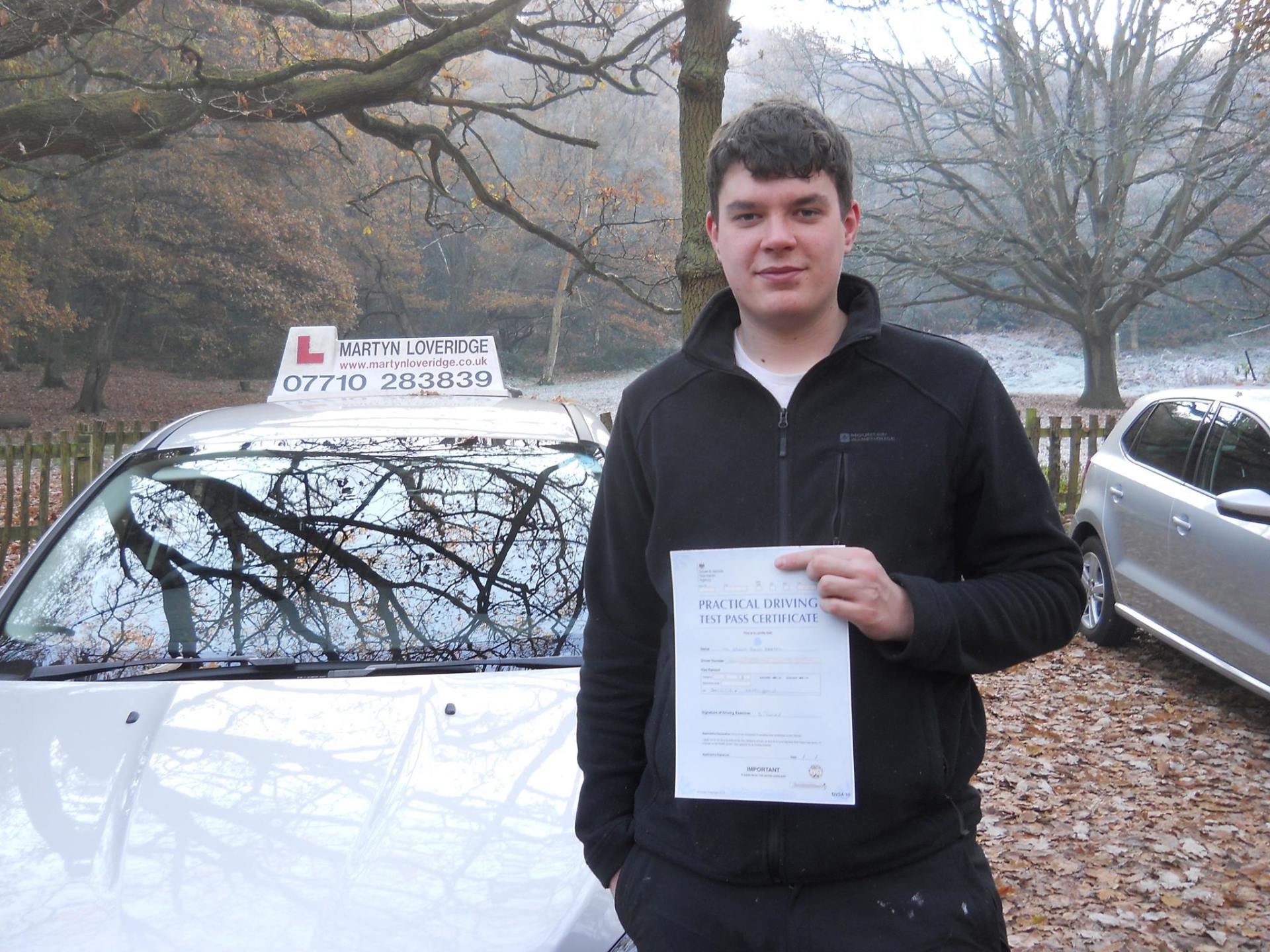 Martyn Loveridge Driver Training's customer 38