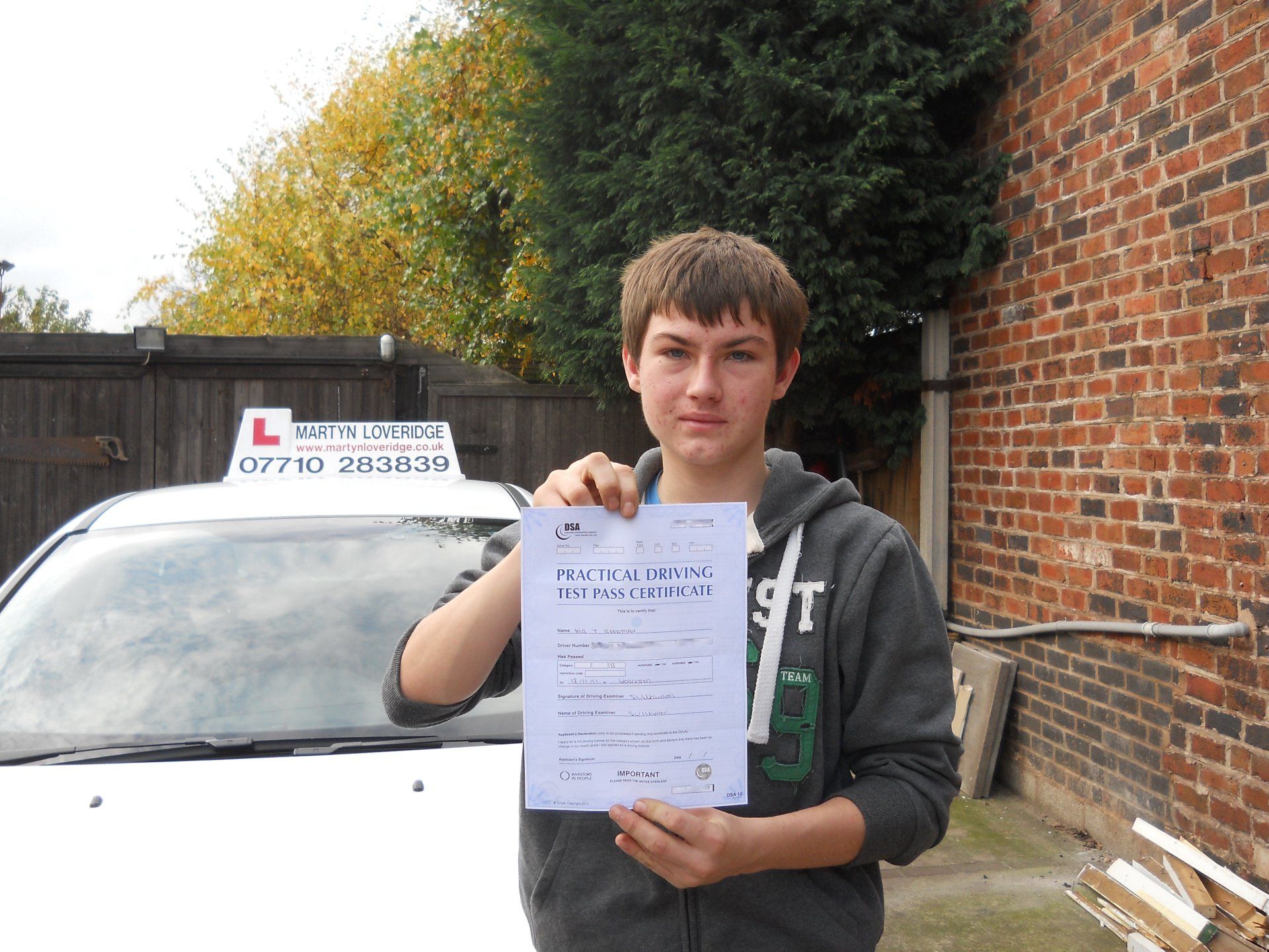 Martyn Loveridge Driver Training's customer 23