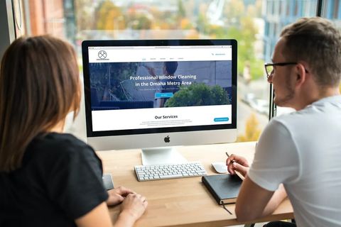 Window cleaning website design