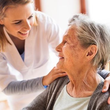 Medical Care — Nurse Taking Care of Old Lady in Alpine, CA Medical Care — Nurse Taking Care of Old Lady in Alpine, CA