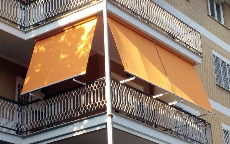 tenda da sole gialla