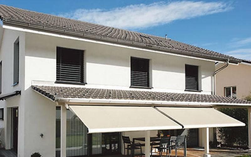 copertura per veranda in giardino