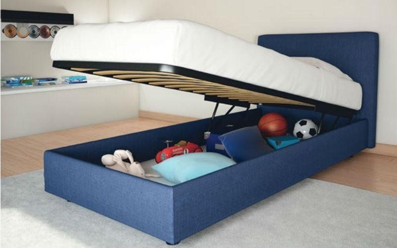 letto singolo contenitore