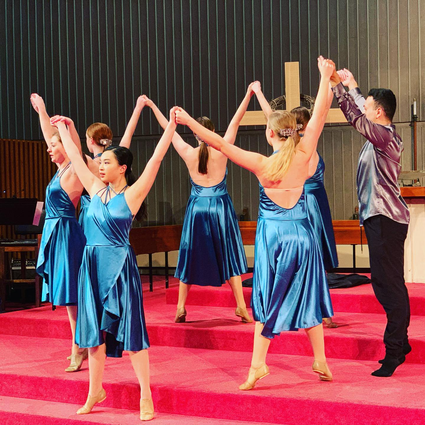 Group Of People With Their Dark Blue Dress — Karyns Dance Place — Holt, MI