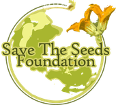 A logo for the save the seeds foundation