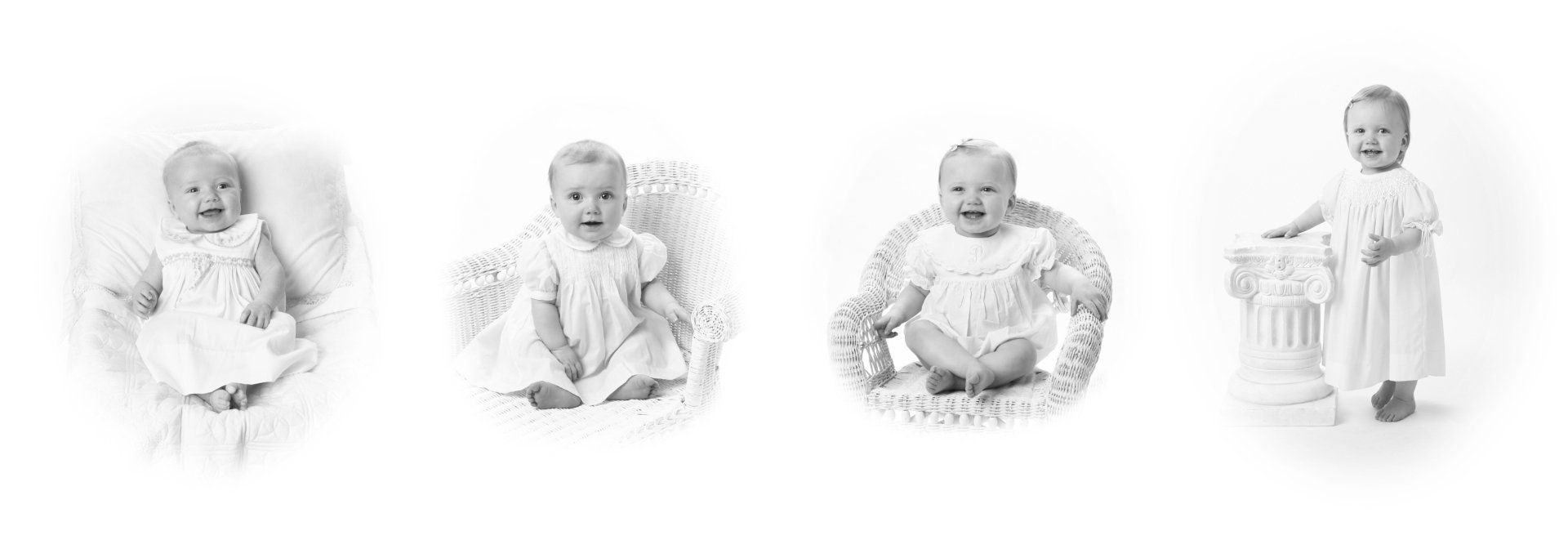 Heirloom one year baby panel by Nashville photographer