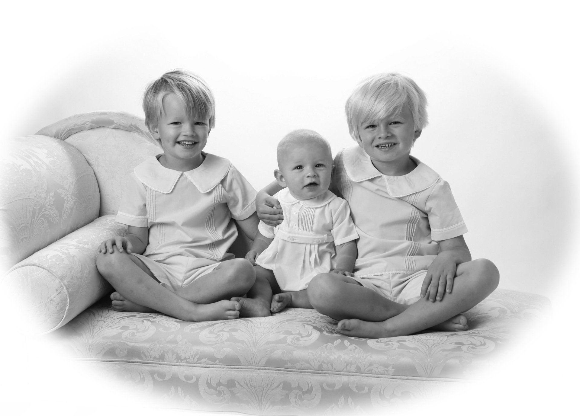 Vintage portrait of three brothers
