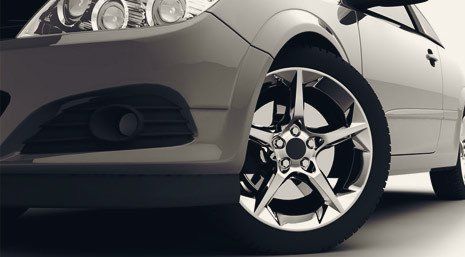 New tyre of a car