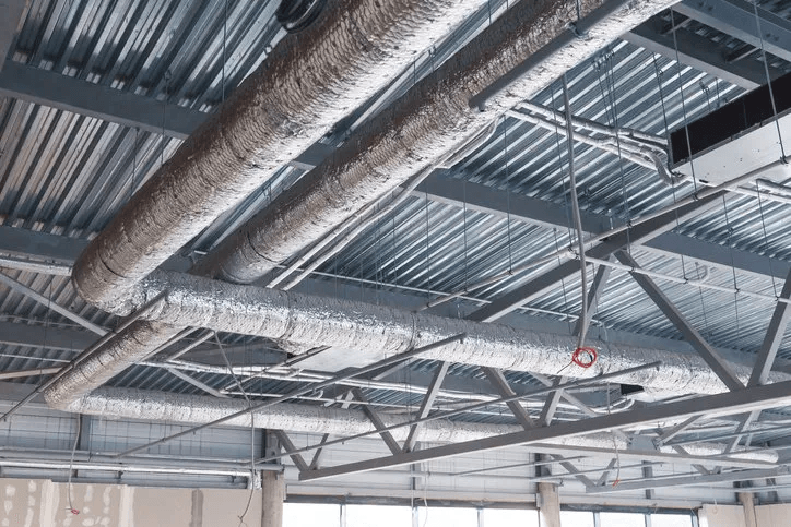 Ventilation Pipes in Silver Insulation — Travelers Rest, SC — Guy M Beaty Co