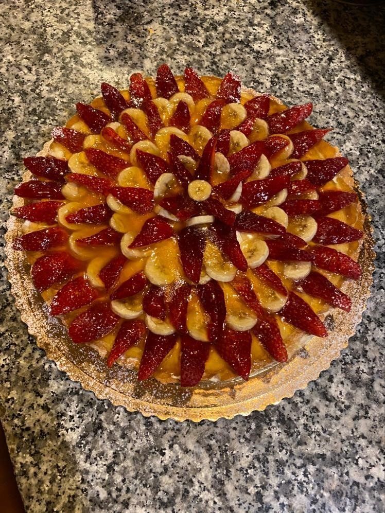 Crostata di frutta fresca fatta in casa