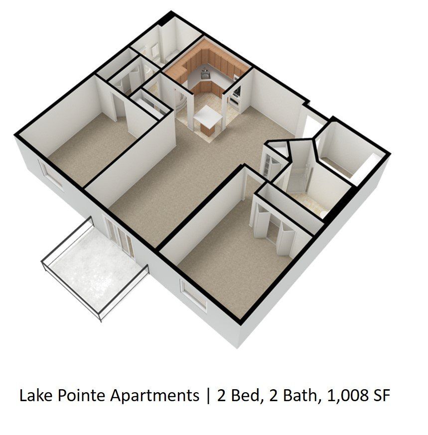 2 Bed Deluxe unfurnished