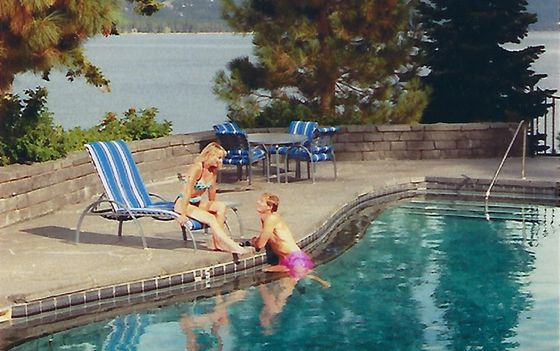 Hot Tubs — Inflatables Floating on Pool in South Lake Tahoe, CA