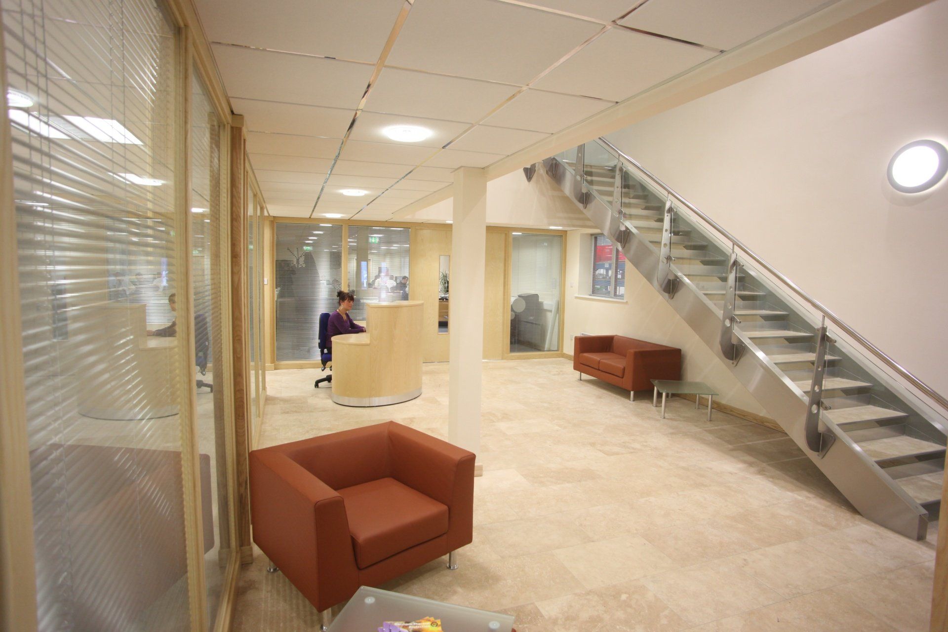 Office reception refurbishment
