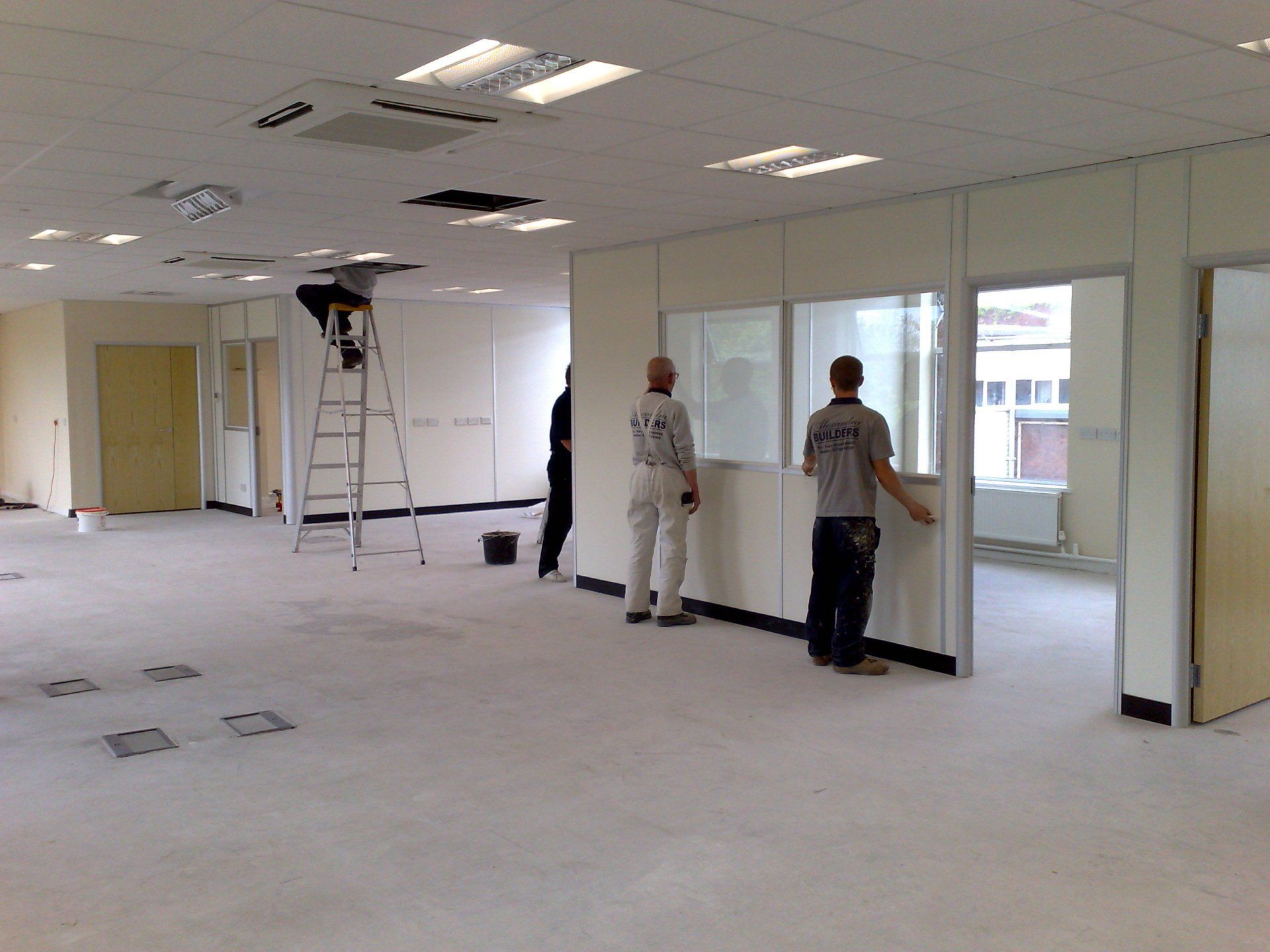 Internal office refurbishment - during