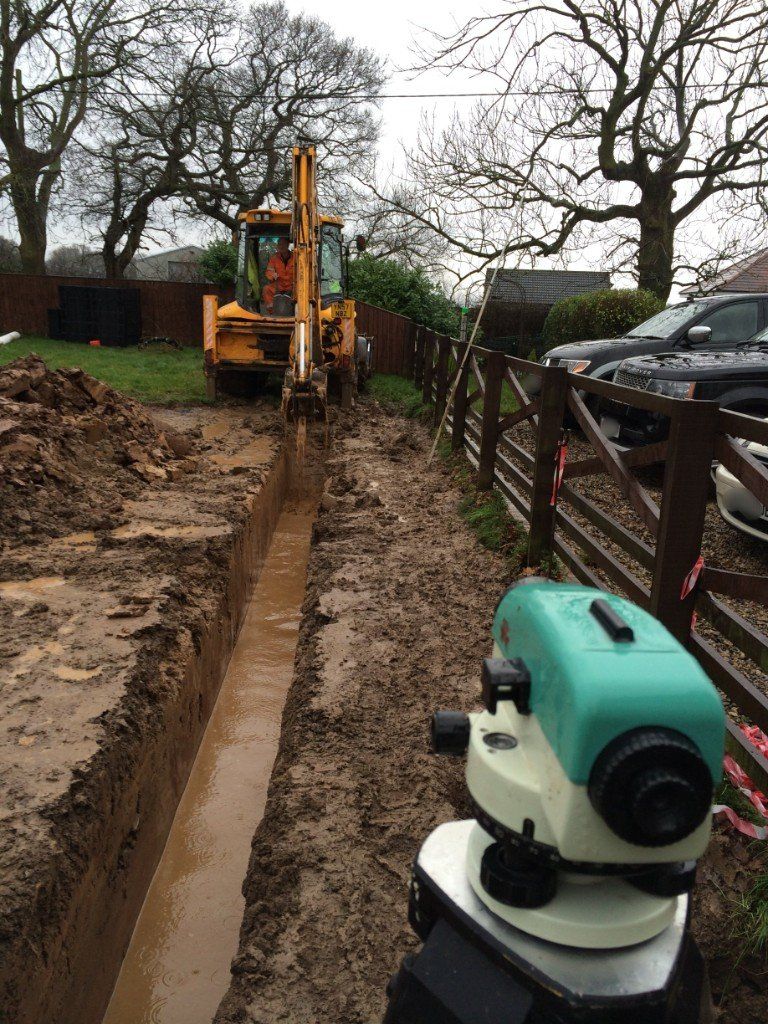 trench being dug