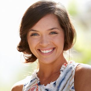 woman smiling