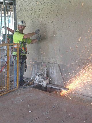 Concrete cutting by Kingdom Concrete Drilling & Sawing