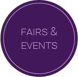 purple button for spiritual and healing events with Dena Gould in Denver