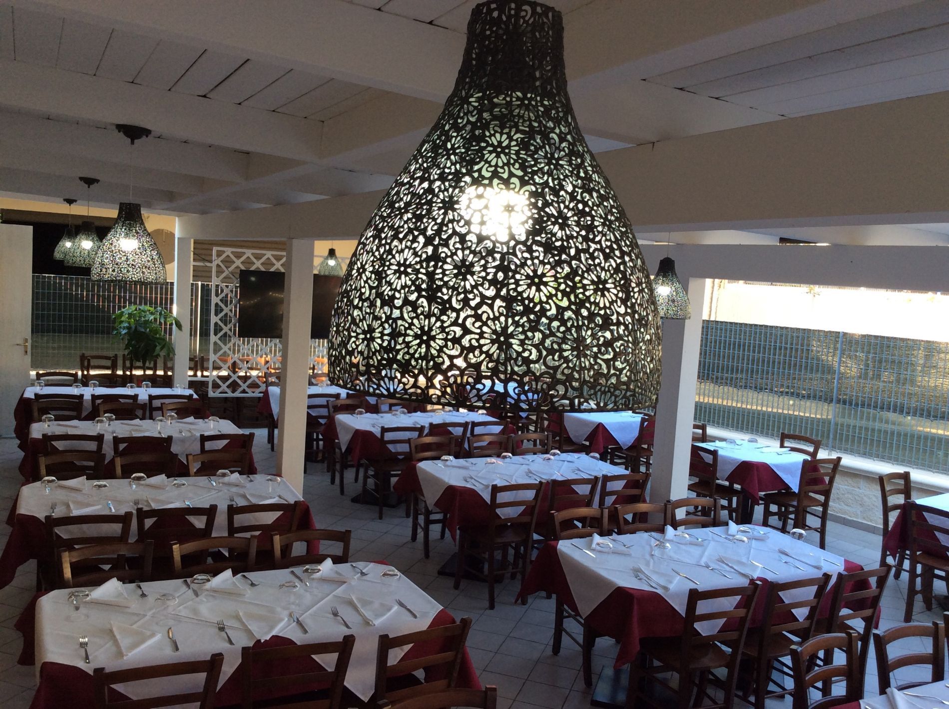 veranda della pizzeria