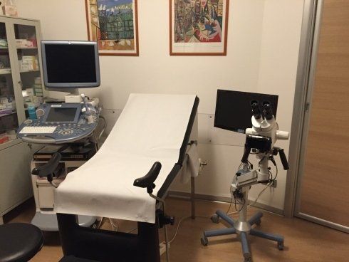 Interno della sala di consultazioni e prove di echography