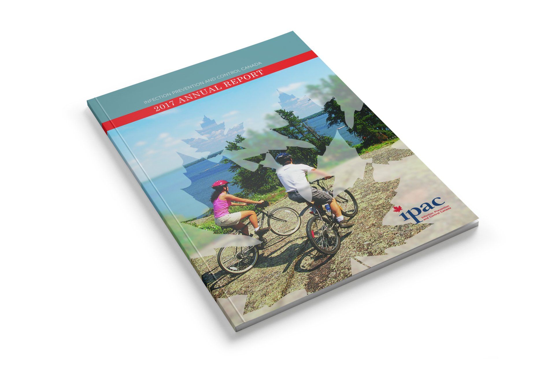 Book cover with couple biking near water; title 