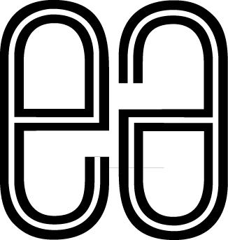 Black logo comprised of two linked, rounded rectangles.