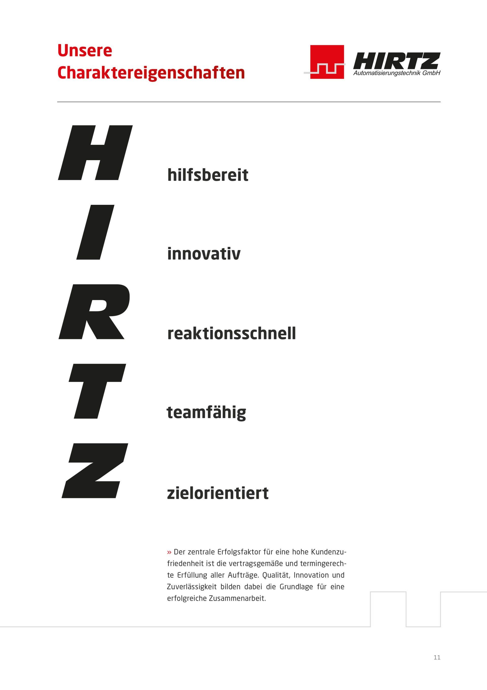 Das Wort Hirtz steht auf weißem Hintergrund.