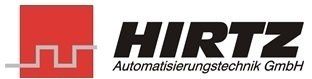 A red and black logo for hirtz automatisierungstechnik gmbh
