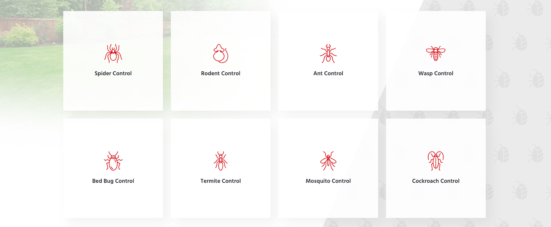 A bunch of white squares with red letters on them
