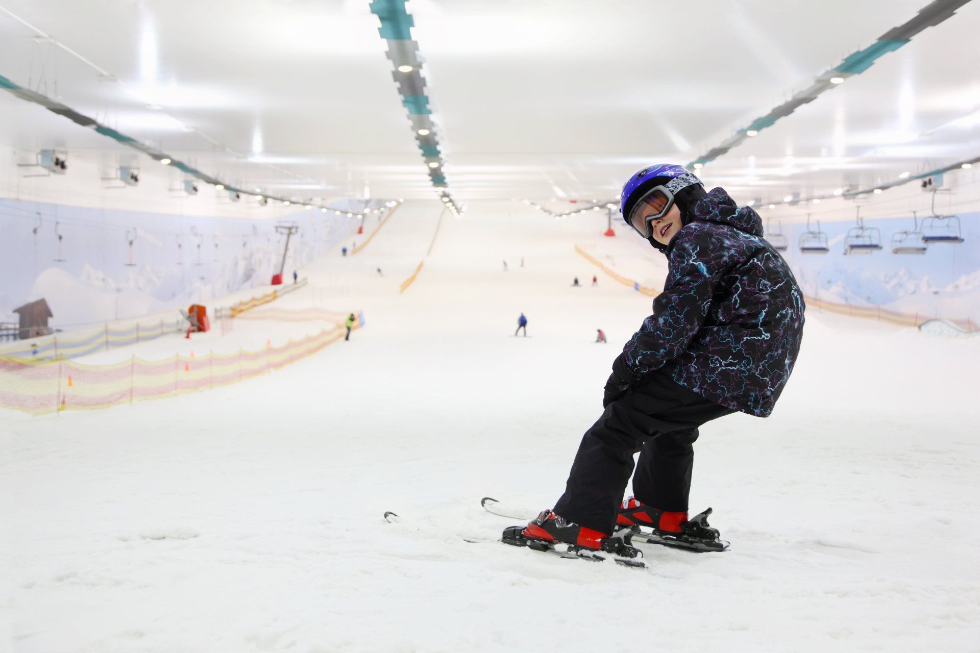 Bub fährt Ski