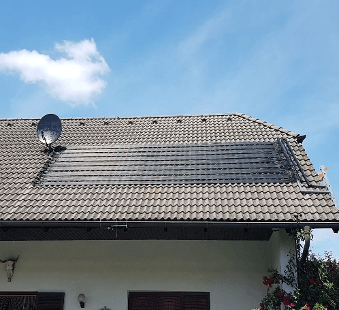 Solardach graues Dach