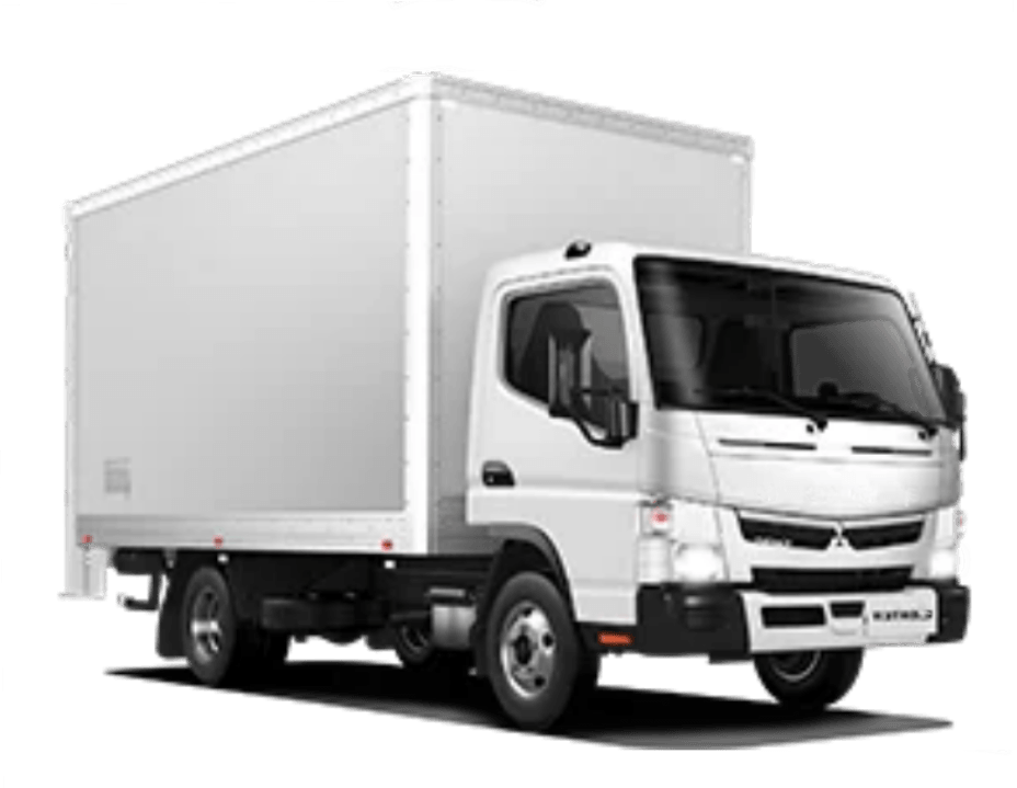 A white truck on a white background, representing Discount Leasing's truck leasing services.