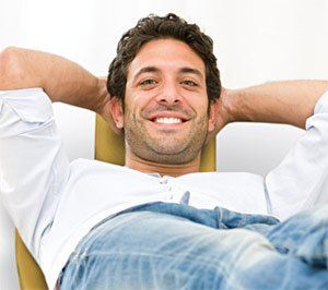 man smiling