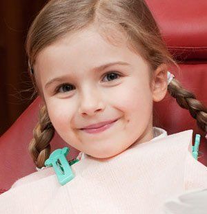 little girl smiling