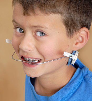 boy wearing headgear 