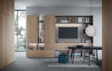 Parete attrezzata con televisore