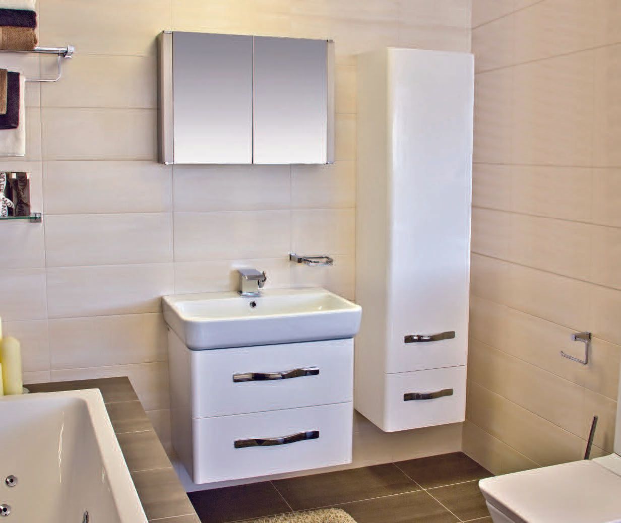Modern bathroom suite