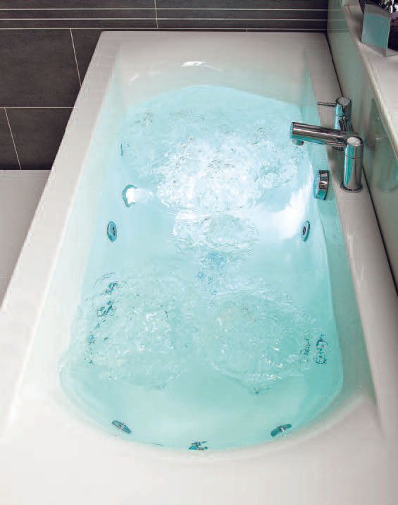 Bath with water