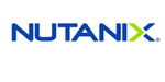 A blue and green logo for nutanix on a white background.