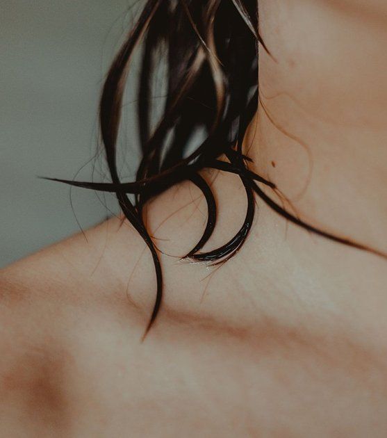 wet hair