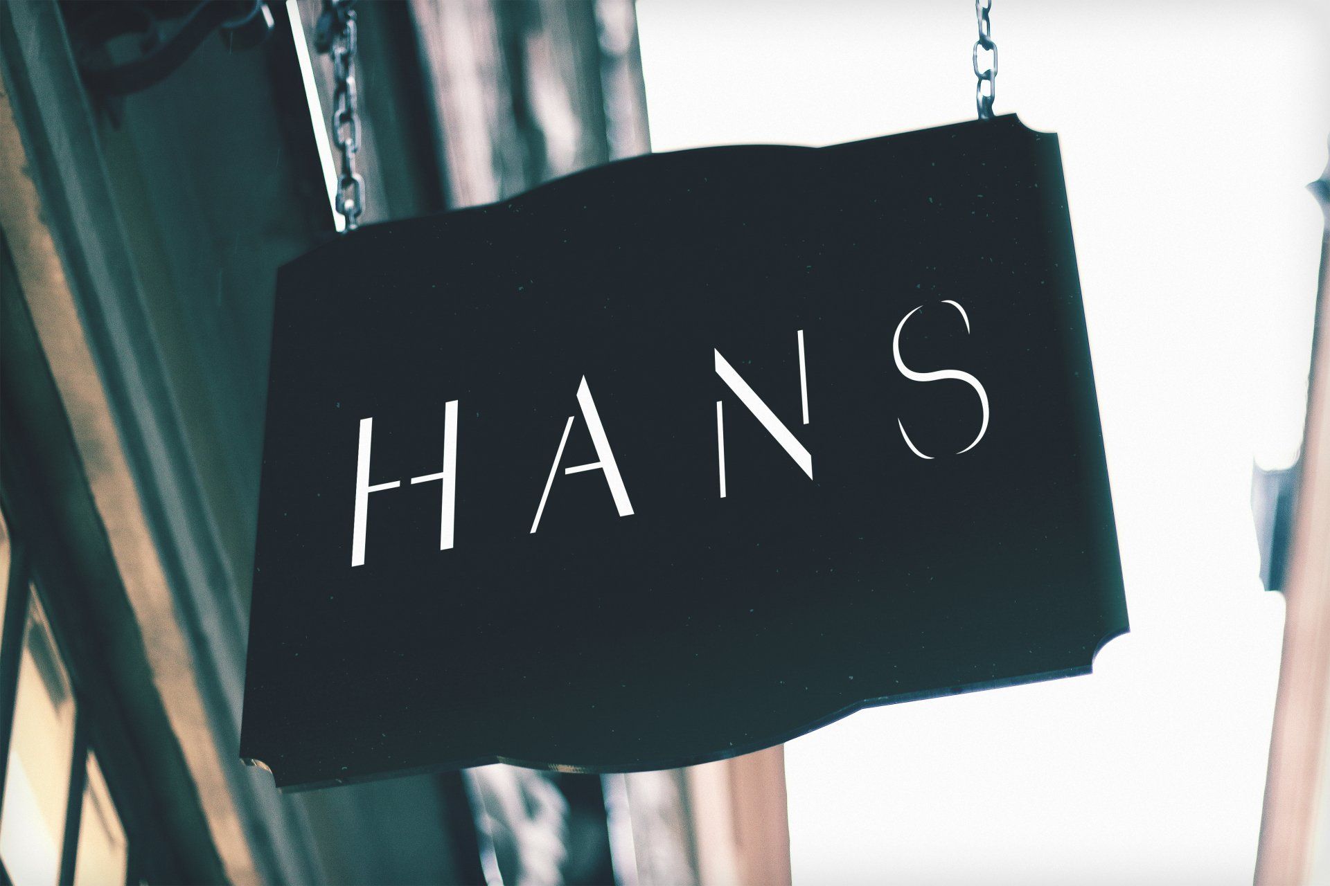 Hans Bar Signage