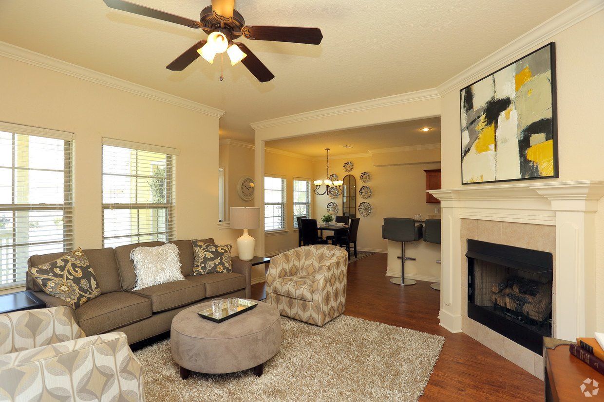 furnished living room