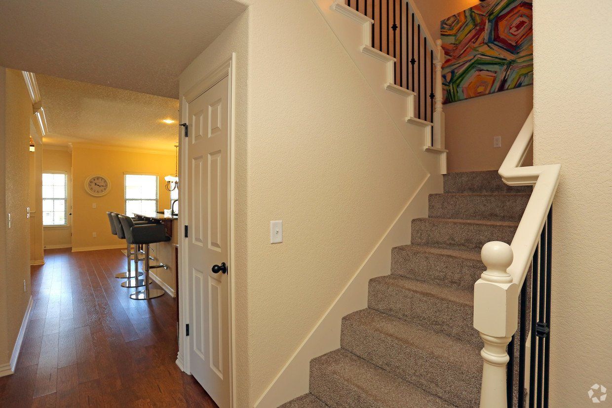 carpeted stairs