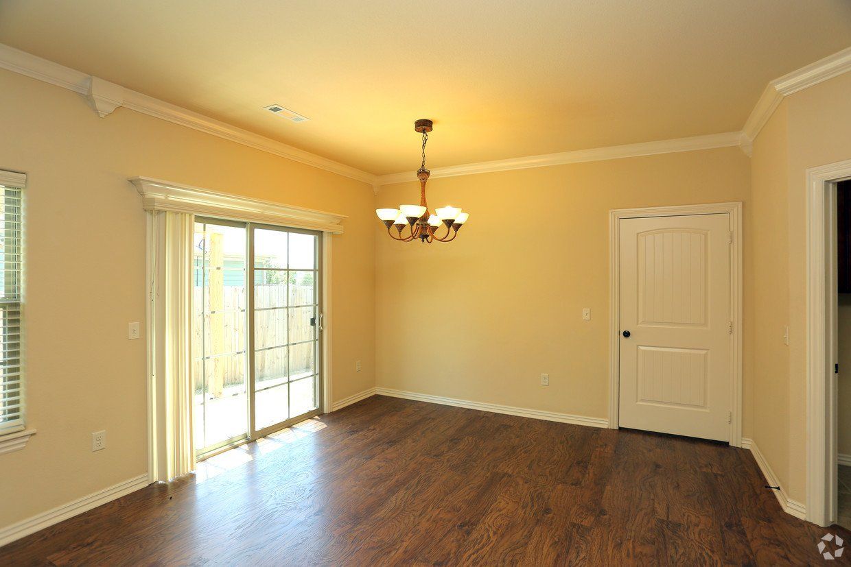 Family room with glass doors