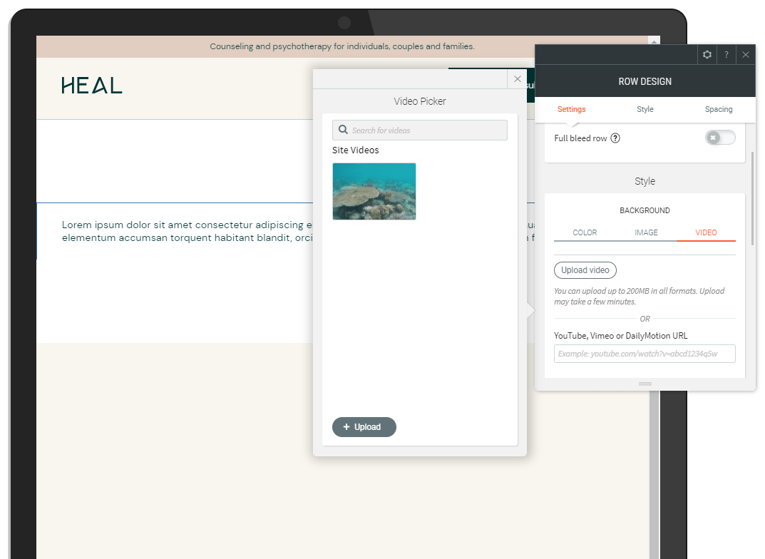 A laptop and a tablet are open to a website.